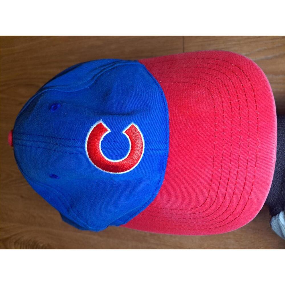 MLB Genuine Chicago Cubs Baseball Hat Cap Blue Red Cotton